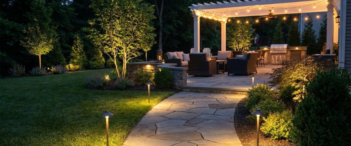 Outdoor LED garden lighting landscape Central Coast home