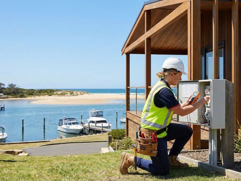 Professional electrician servicing The Entrance Central Coast waterfront property