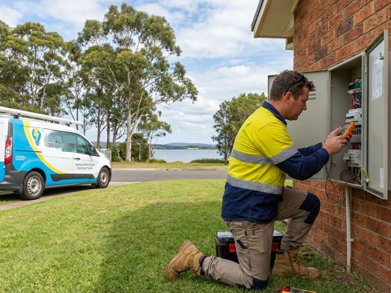 Professional electrician servicing Wyong Central Coast area