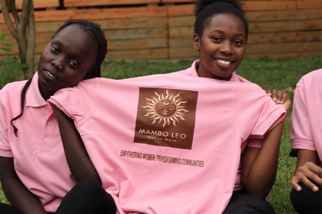 Young women on the Mambo Leo team